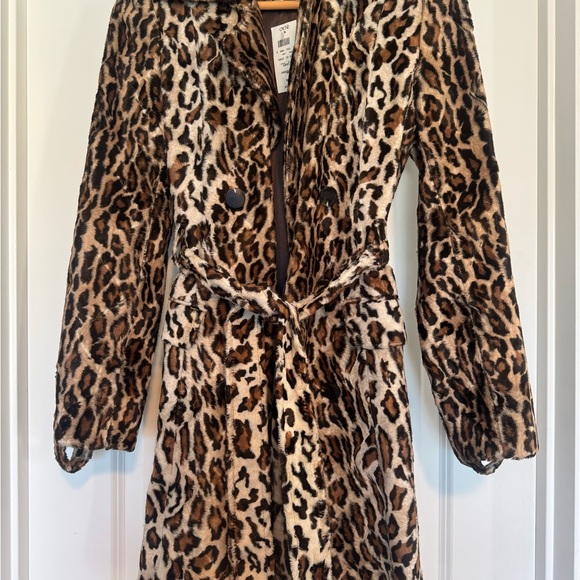 Animal Print Jacket Faux Fur - Picture 2 of 7
